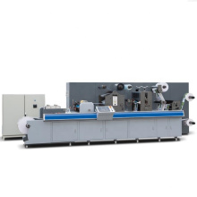 ZM-320 UV varnishing printing cold foiling slitting Semi rotary / rotary Label die cutting machine for label sticker